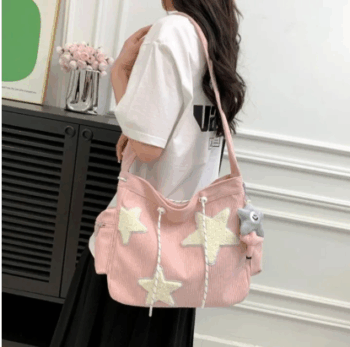 Star Design Student Large Capacity Handbag