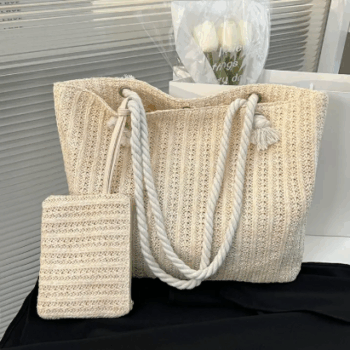 Straw Woven Small Beach Handbag