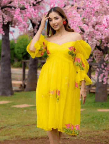 Floral Printed Sleeveless Cotton Tiered Fit & Flare Maxi Dress